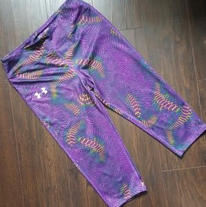 Under Armor Workout Capri Fits Womens Sm/girls LRG